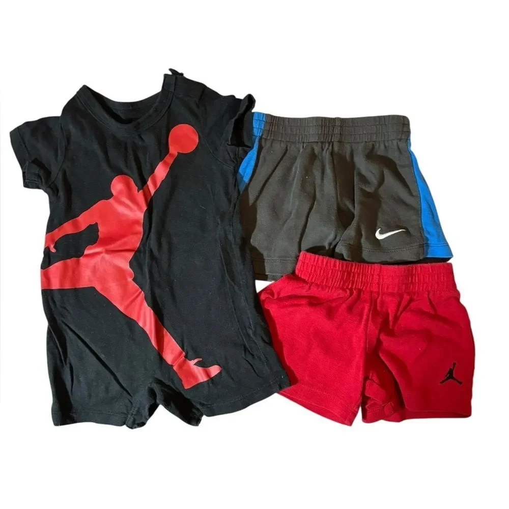 NIKE | Jordan 3-6 months boys clothes bundle shorts one piece